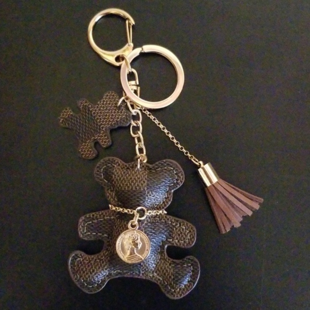 Brown Teddy Bear Keychain